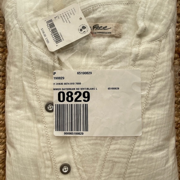 NEW Free People We The Free Summer Daydream Buttondown - Picture 10 of 15